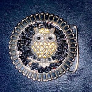 VINTAGE OWL BELT BUCKLE